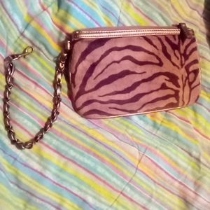 Sondra Robert fur wristlet